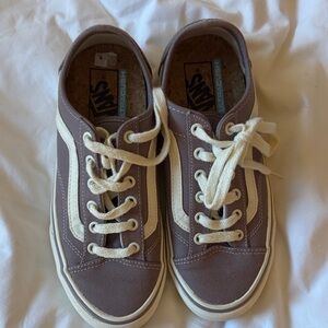 Vans Classic Brown and Cream Canvas Shoes